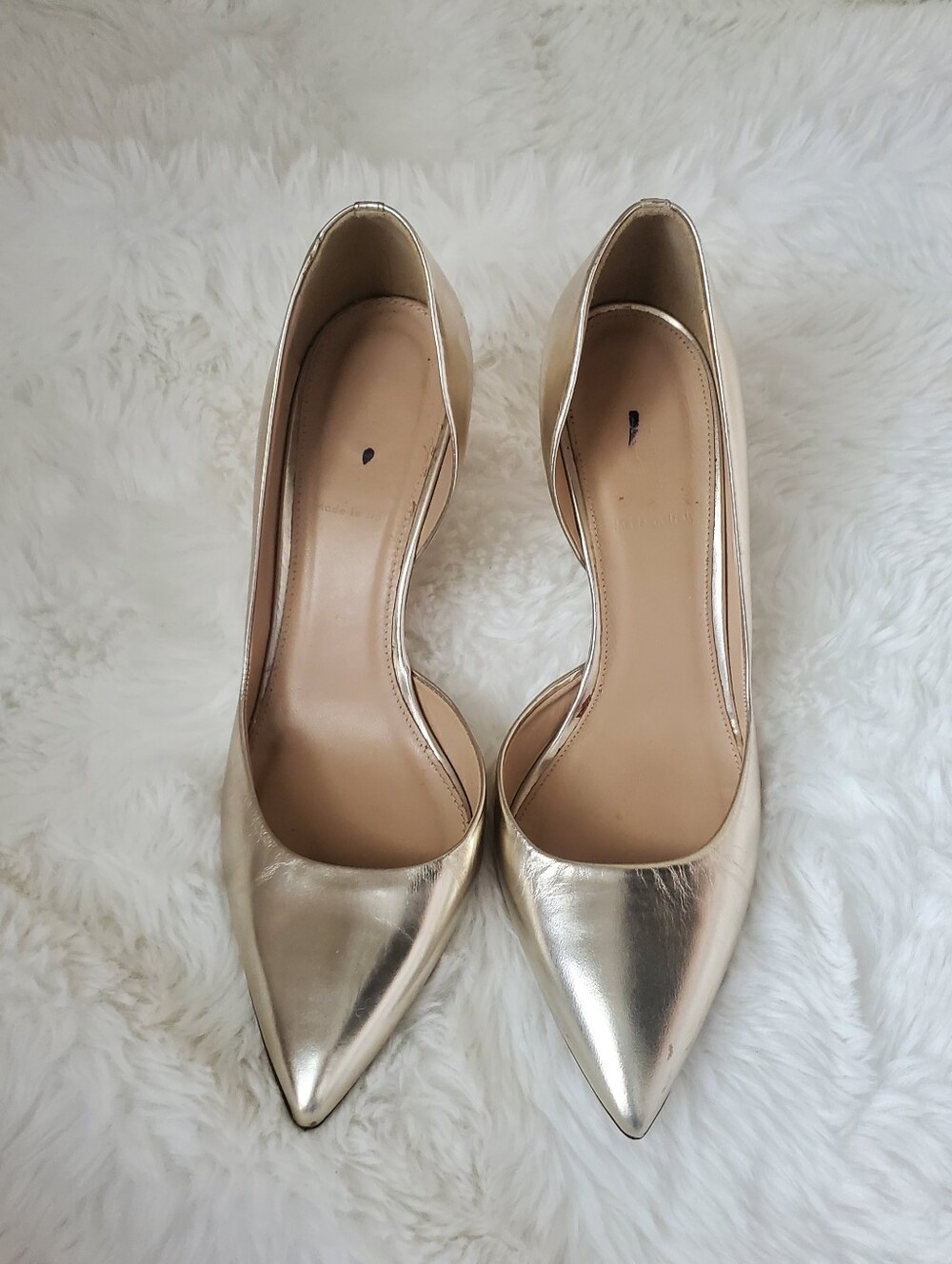 J. Crew Metallic Silver Pointed-Toe Women’s Pumps